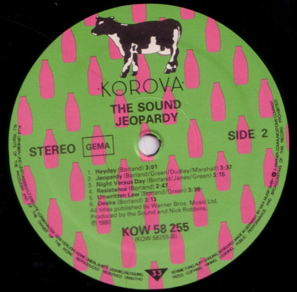 The Sound (2) : Jeopardy (LP, Album, RE)