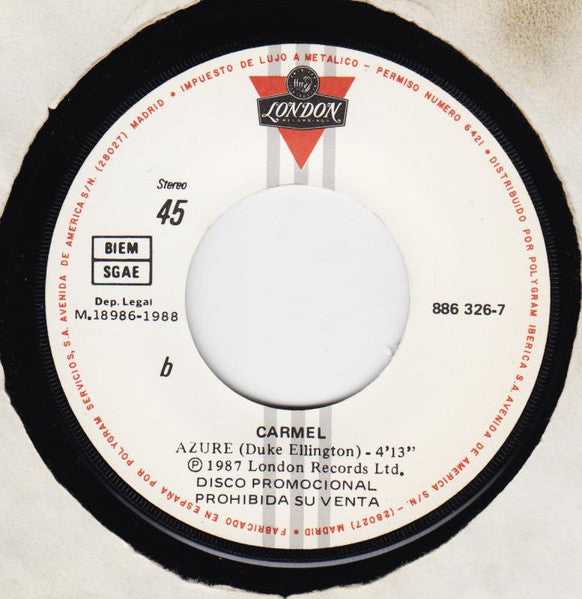 Carmel (2) : Sweet And Lovely (7", Single, Promo)