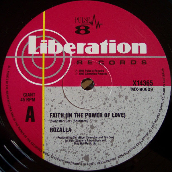 Rozalla : Faith (In The Power Of Love) (12")