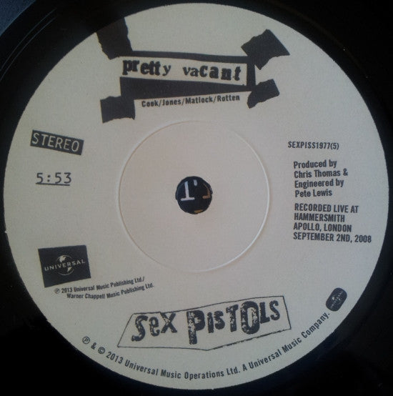 Sex Pistols : Pretty Vacant (7", RSD, Single, Mono, Ltd, Num)