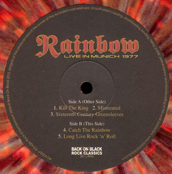 Rainbow : Live In Munich 1977 (2xLP, Album, RSD, Ltd, RE, Red)