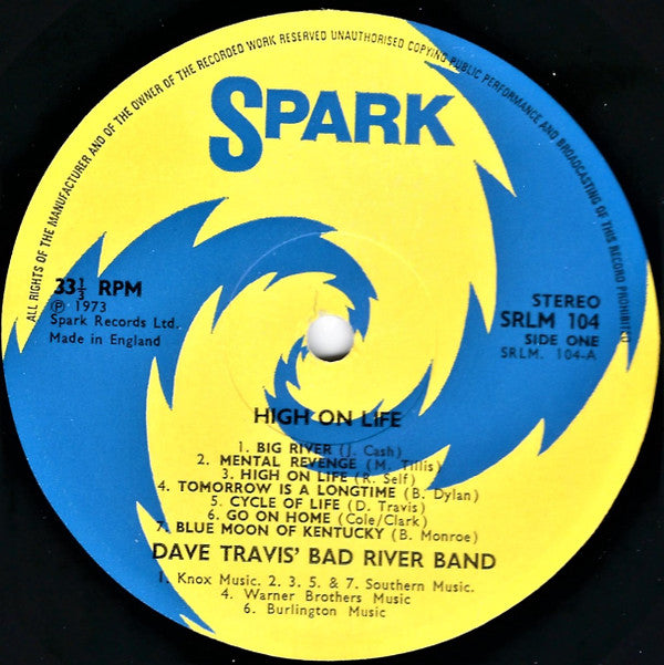 Dave Travis (2), The Bad River Band : High On Life (LP)