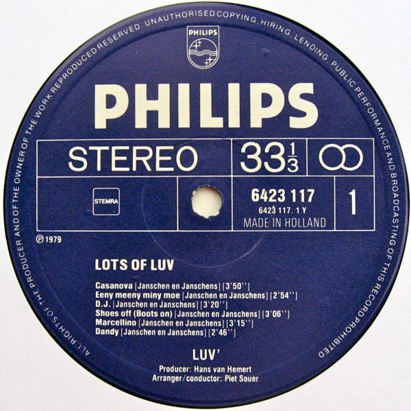 Luv' : Lots Of Luv' (LP, Album)