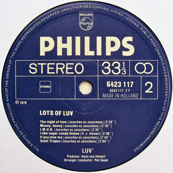 Luv' : Lots Of Luv' (LP, Album)