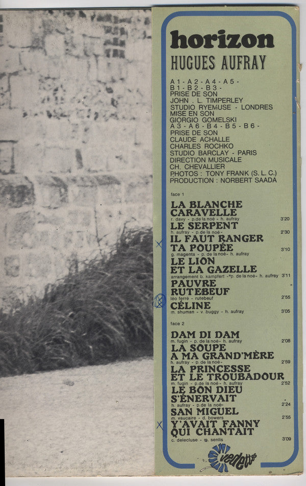 Hugues Aufray : Horizon (LP, Album)