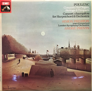 Poulenc*, Simon Preston, London Symphony Orchestra, André Previn : Concerto For Organ, Strings & Timpani / Concert Champêtre For Harpsichord & Orchestra (LP, Album, Quad)