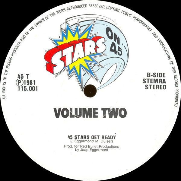 Stars On 45 : Stars On 45 Vol. 2 (12")