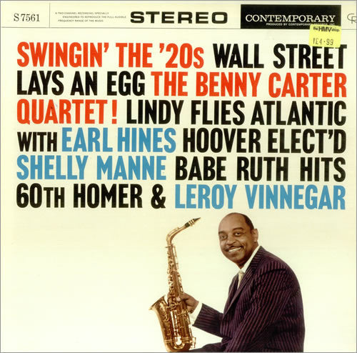 The Benny Carter Quartet : Swingin' The '20s (LP, Album, RE)