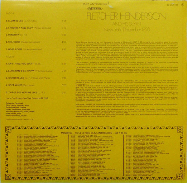 Fletcher Henderson Sextet : New-York-December 1950 (LP, Album)