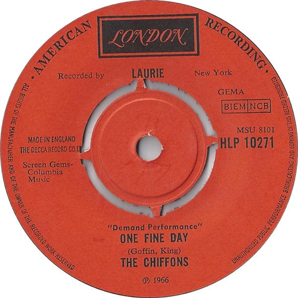 The Chiffons : One Fine Day / Sweet Talking Guy (7", Single, RE)