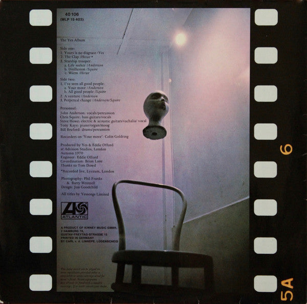 Yes : The Yes Album (LP, Album, RE, Gat)