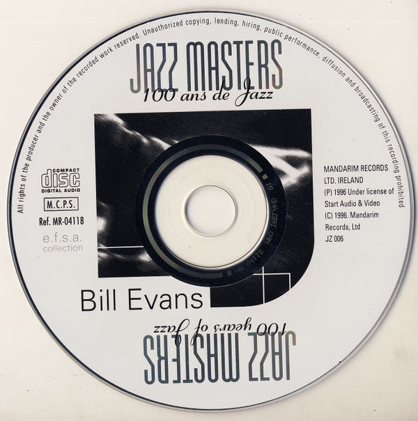 Bill Evans : Jazz Masters (100 Ans De Jazz) (CD, Comp)