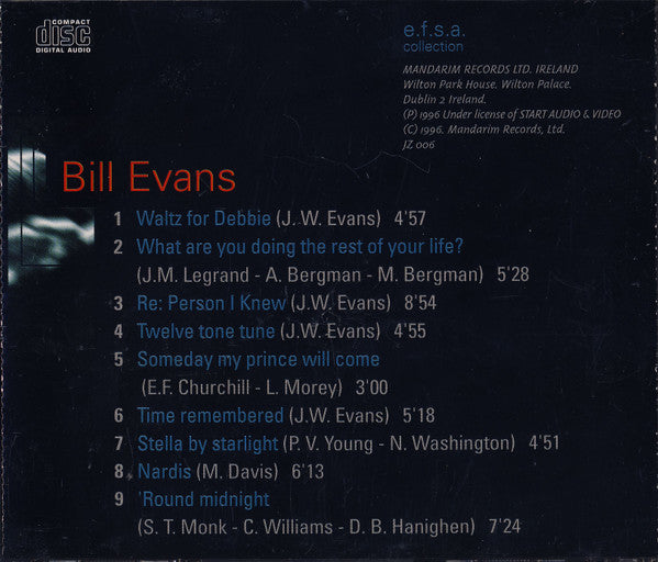 Bill Evans : Jazz Masters (100 Ans De Jazz) (CD, Comp)
