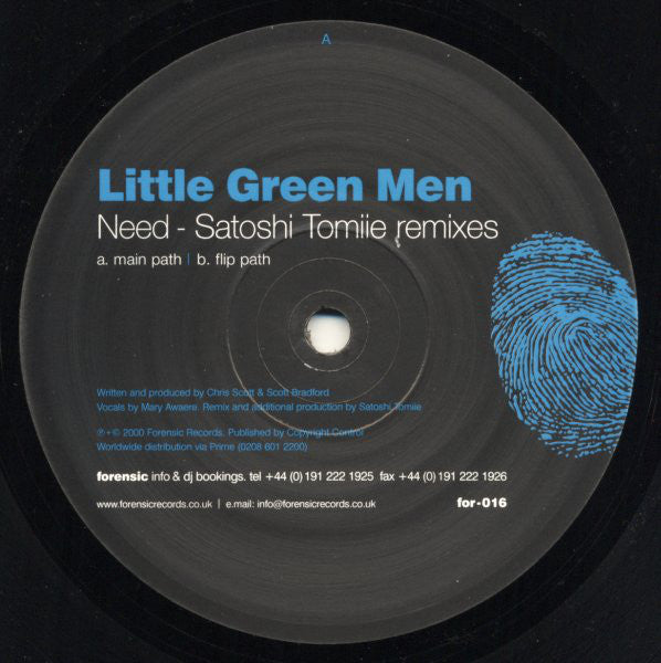 Little Green Men : Need (Satoshi Tomiie Remixes) (12")