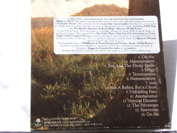 Andrew Bird : Noble Beast (CD, Album, Promo)