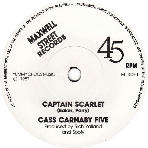 The Cass Carnaby Five (2) : Captain Scarlet / November Rain (7", Single)