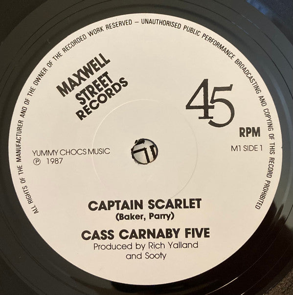 The Cass Carnaby Five (2) : Captain Scarlet / November Rain (7", Single)