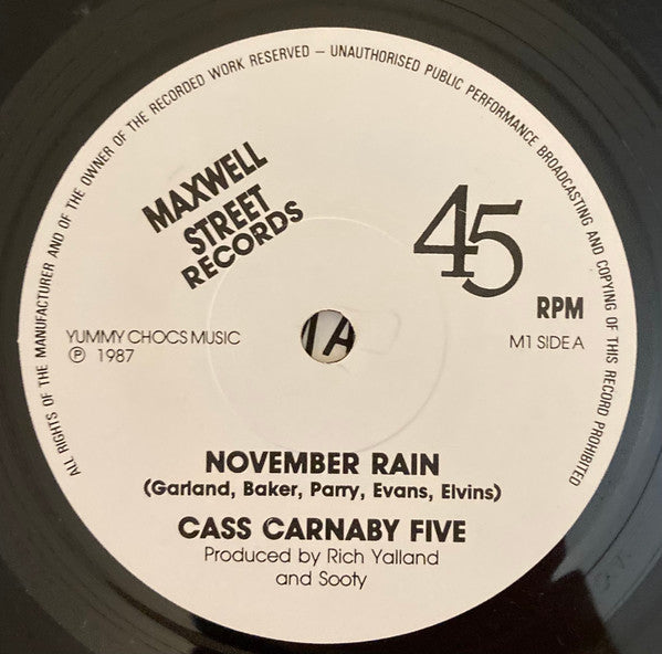 The Cass Carnaby Five (2) : Captain Scarlet / November Rain (7", Single)