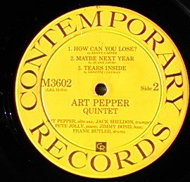Art Pepper Quintet : Smack Up (LP, Album, Mono)