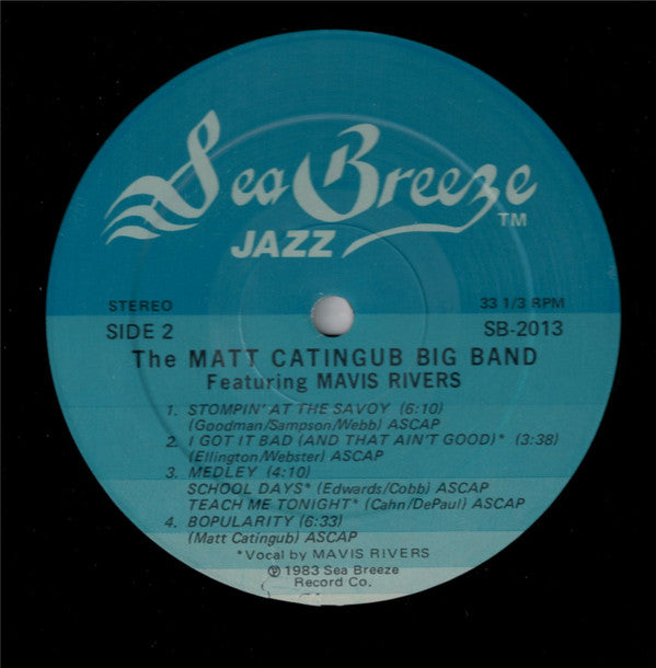 The Matt Catingub Big Band Featuring  Mavis Rivers : My Mommy & Me (LP, Album)
