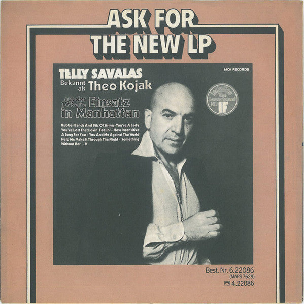 Telly Savalas : If (7", Single)