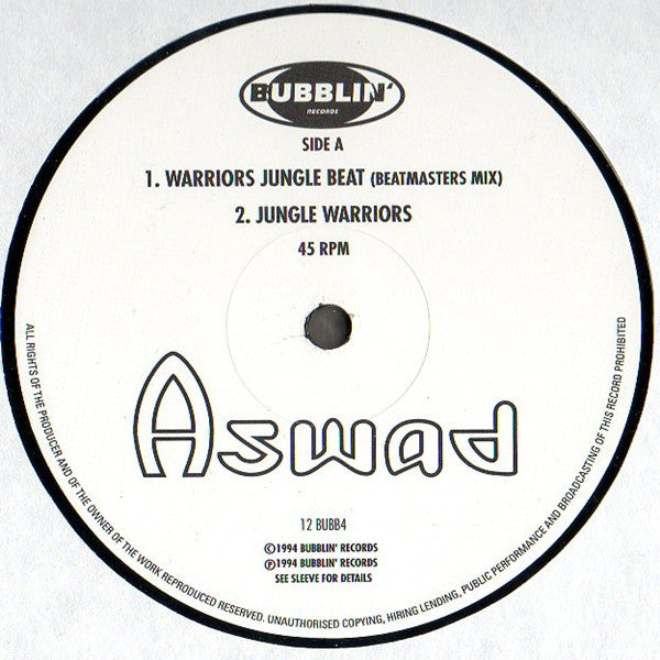 Aswad : Warriors (12")