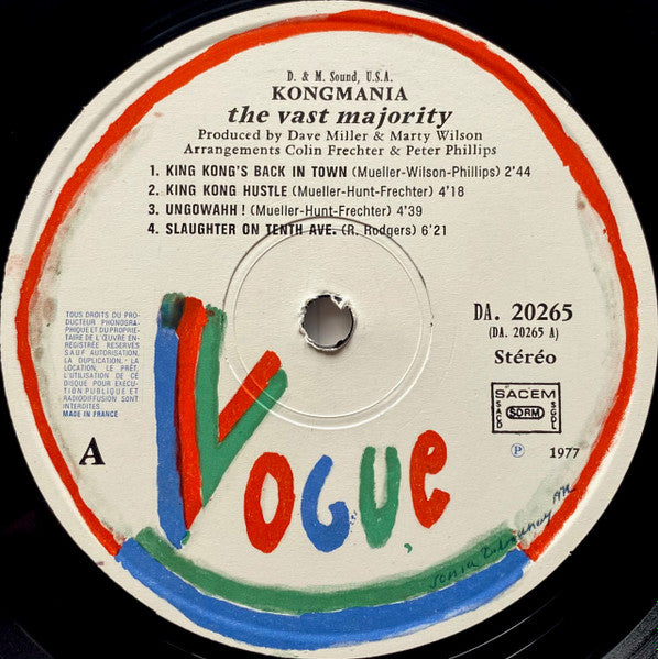 The Vast Majority : Kongmania (LP, Album)