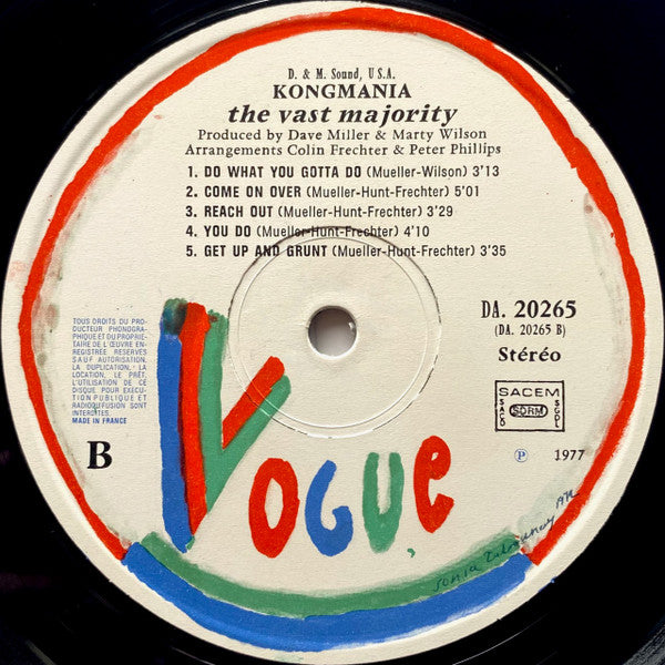 The Vast Majority : Kongmania (LP, Album)