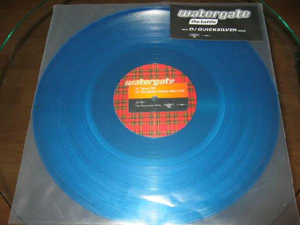 Watergate : The Battle (12", Promo, Blu)