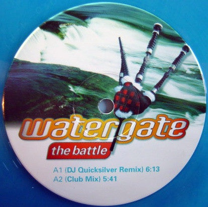 Watergate : The Battle (12", Promo, Blu)