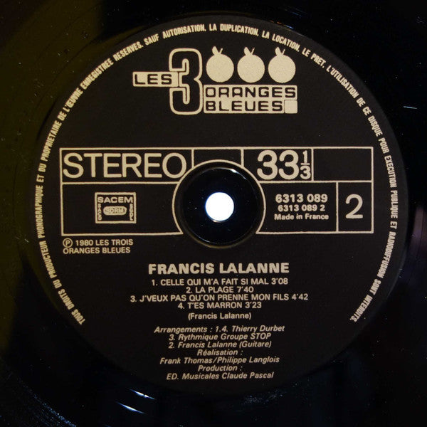 Francis Lalanne : 2e Album (LP, Album)