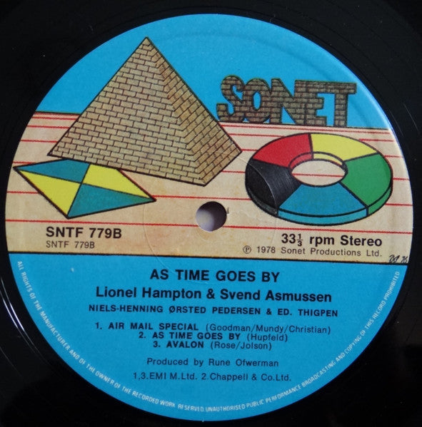 Lionel Hampton And Svend Asmussen : As Time Goes By (LP, Album)
