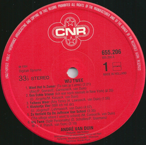 André van Duin : Wij Twee (LP, Album)