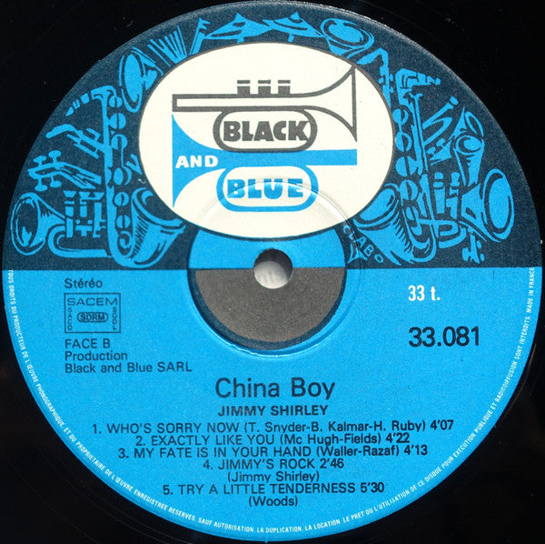 Jimmy Shirley : China Boy (LP, Album)
