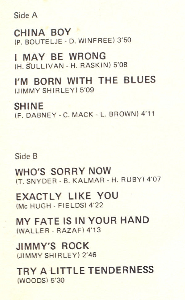 Jimmy Shirley : China Boy (LP, Album)