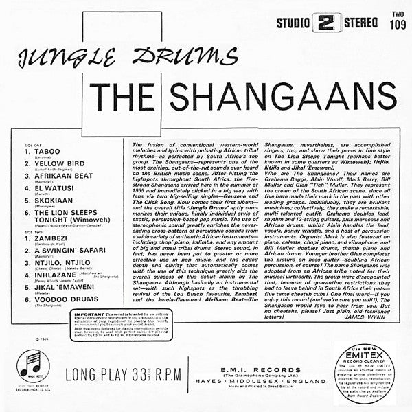 The Shangaans : Jungle Drums (LP)