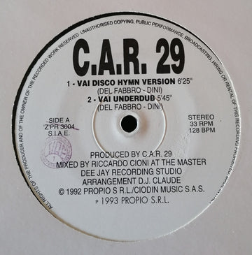 C.A.R. 29 : Vai (12")