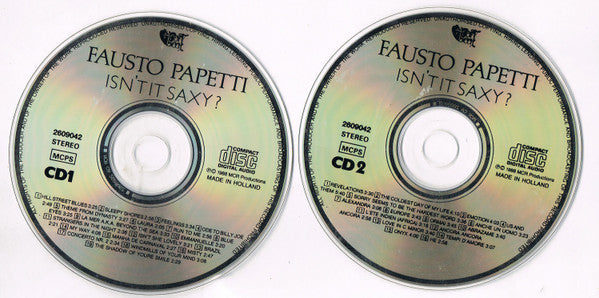 Fausto Papetti : Isn't It Saxy? (2xCD, Comp)