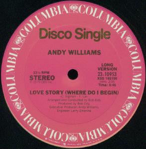 Andy Williams : Love Story (Where Do I Begin) (12", Single)