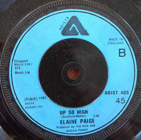 Elaine Paige : Falling Down To Earth (7", Single)