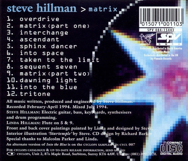 Steve Hillman : Matrix (CD, Album)