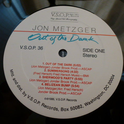 Jon Metzger : Out Of The Dark (LP, Album)