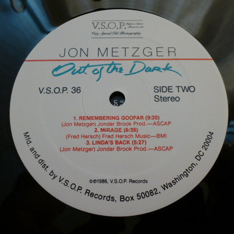 Jon Metzger : Out Of The Dark (LP, Album)