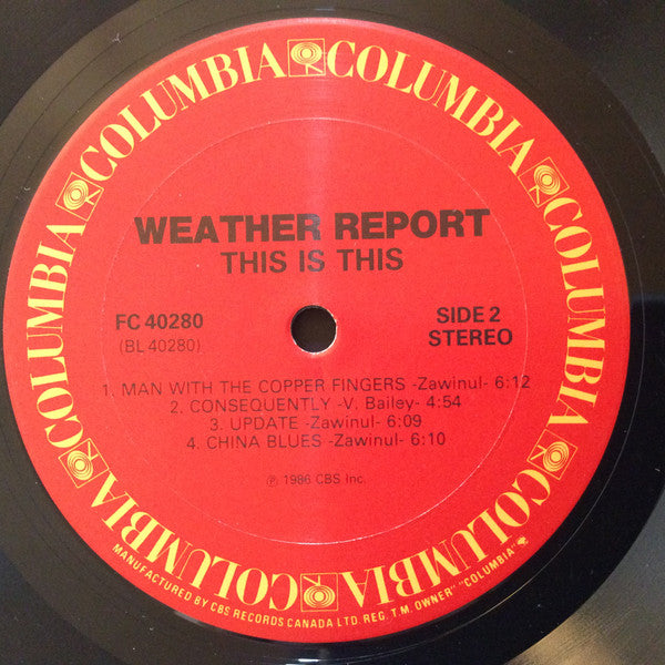Weather Report : This Is This (LP, Album)