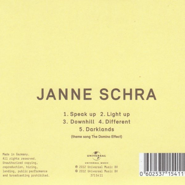 Janne Schra : Janne Schra  (CD, EP)