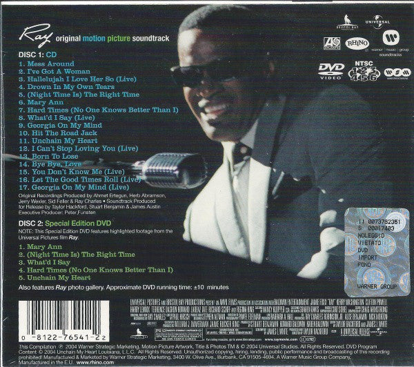 Ray Charles : Ray Original Motion Picture Soundtrack (CD, Comp + DVD-V, Del)
