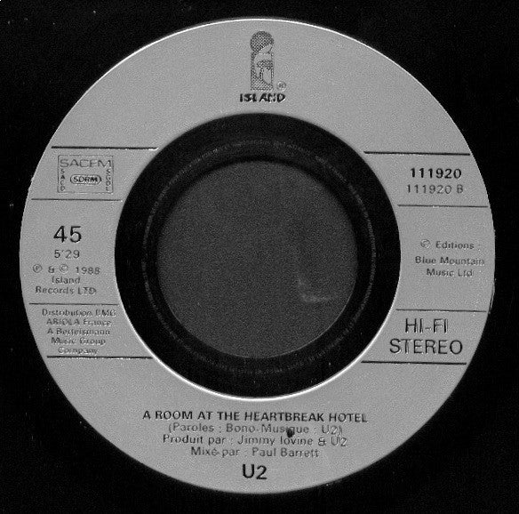 U2 : Angel Of Harlem (7", Single)
