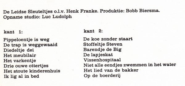 De Leidse Sleuteltjes : 16 Liedjes Van Annie M.G. Schmidt (LP)