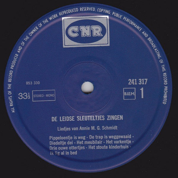 De Leidse Sleuteltjes : 16 Liedjes Van Annie M.G. Schmidt (LP)