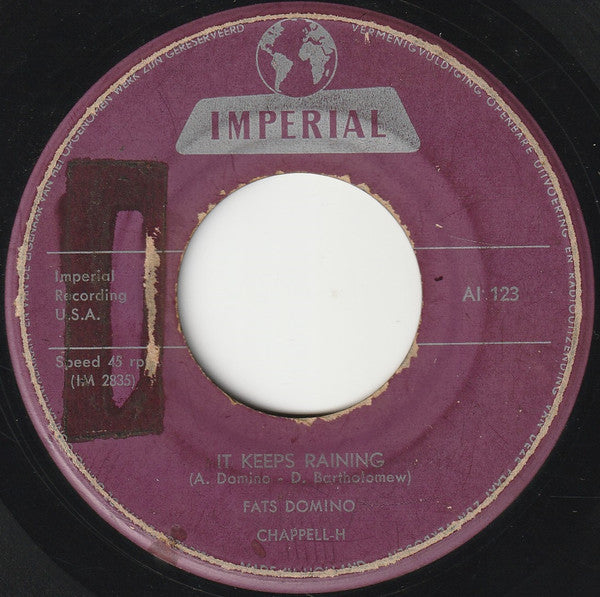 Fats Domino : I Hear You Knockin' / It Keeps Raining (7", Single)